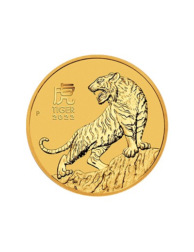 złota moneta Rok Tygrysa 2022