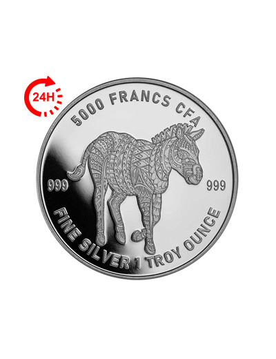 Republika Czadu moneta Zebra