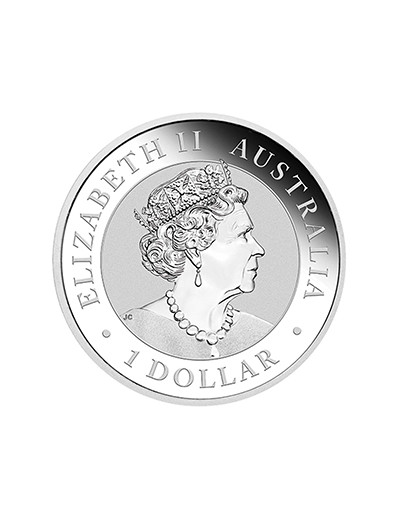 srebrna moneta australijski samorodek