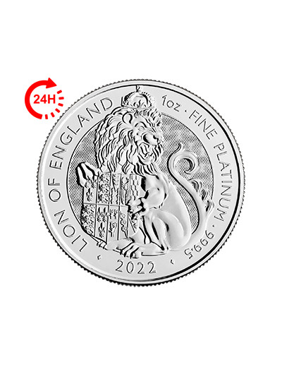 Moneta z platyny Lew Anglii
