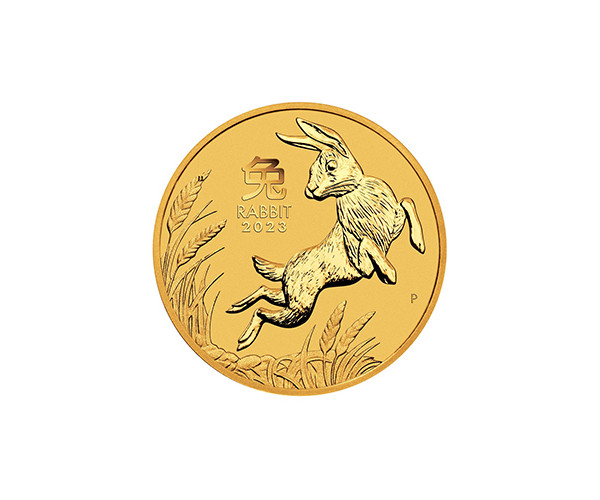 Złota moneta Rok Królika