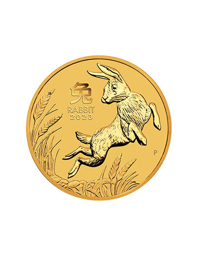 Złota moneta Rok Królika