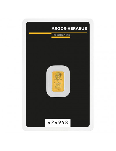 Sztabka Argor-Heraeus 1 gram