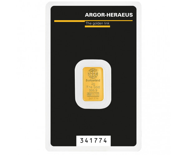 Sztabka Argor-Heraeus 2 gramy