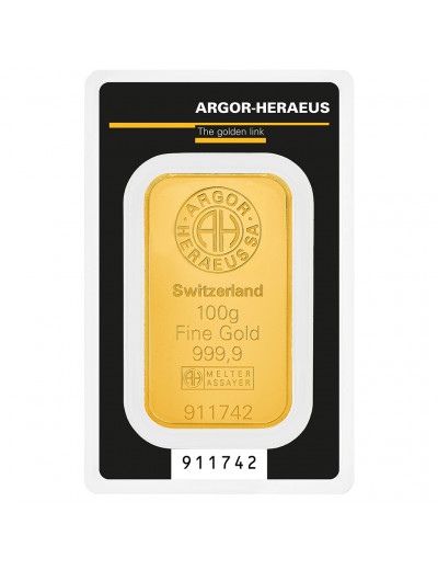 Sztabka złota Argor-Heraeus 100g