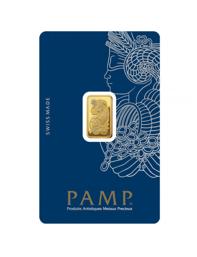 Sztabka złota 2,5 grama Fortuna PAMP