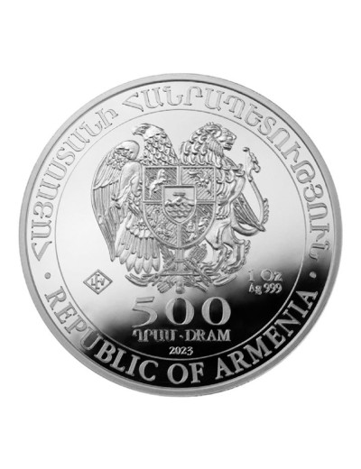 Srebrna moneta Armeńska Arka Noego