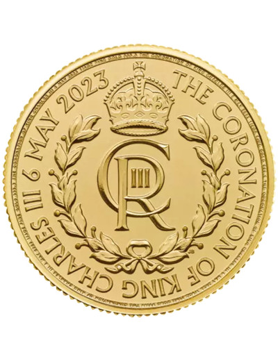 Moneta Koronacja Króla Karola III 2023 1/4 uncji złota