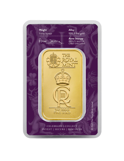 Sztabka złota Koronacja The Royal Mint 1 uncja