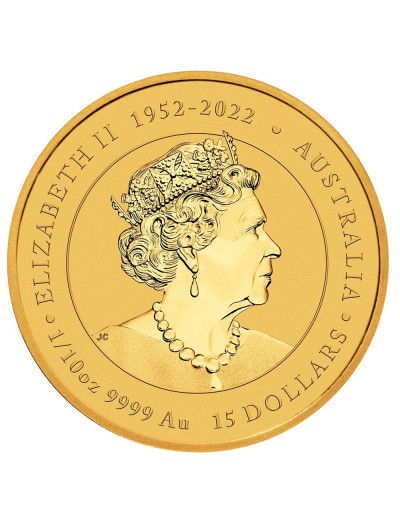 Złota moneta Rok Smoka 1/10 uncji złota 2024