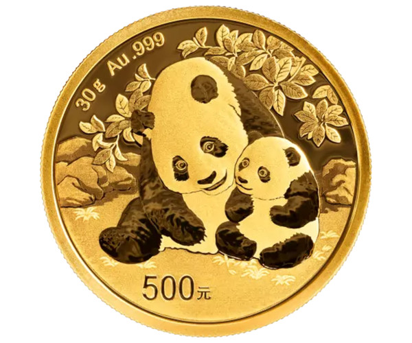 Chińska Panda 30 gramów złota