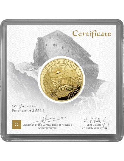 Złota moneta inwestycyjna Arka Noego