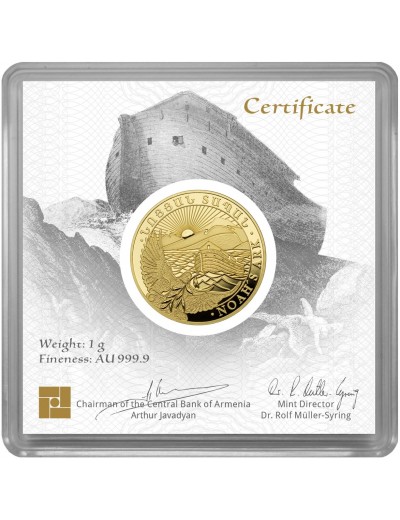Moneta inwestycyjna Arka Noego 1 g złota