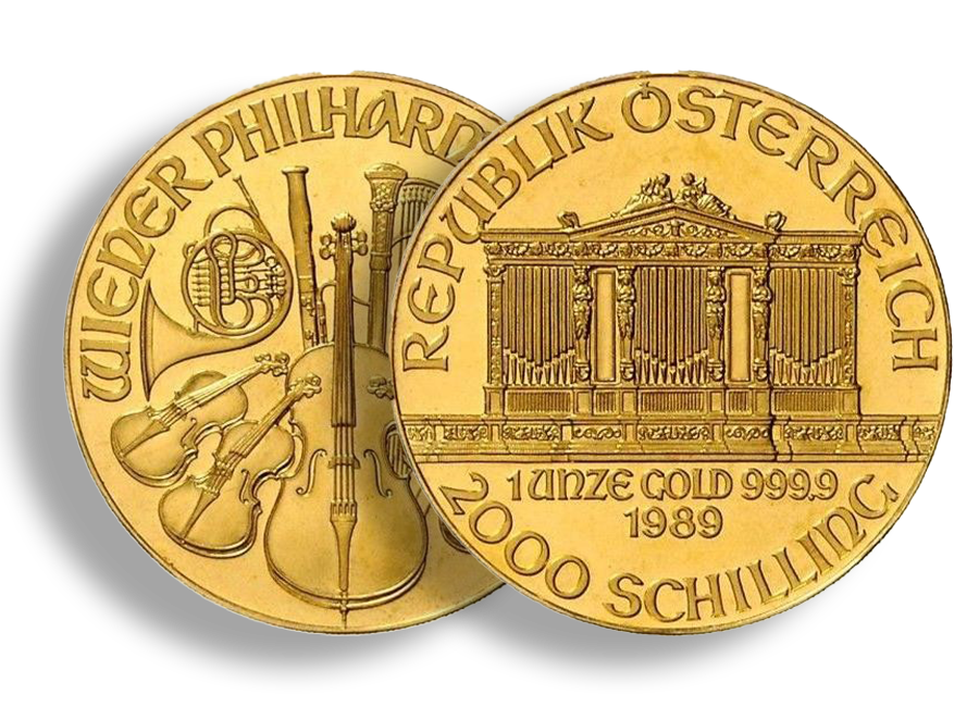 Złoty Filharmonik Wiedeński 2000 schilling